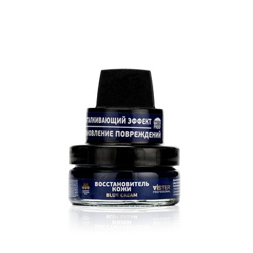 Крем - Восстановитель для профессионального ухода за обувью Vister Professional " Blue cream " , Синий , 50мл