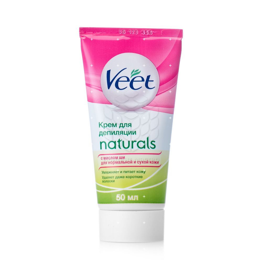 Крем для депиляции Veet Naturals для нормальной и сухой кожи с маслом Ши 50мл + 50мл