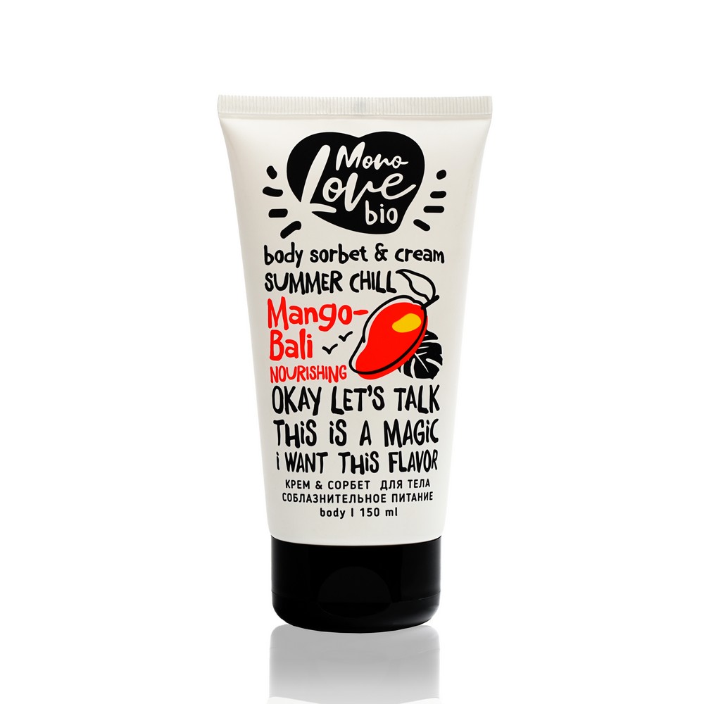 

Крем - сорбет для тела MonoLove Bio Mango-Bali " Соблазнительное питание " 150мл