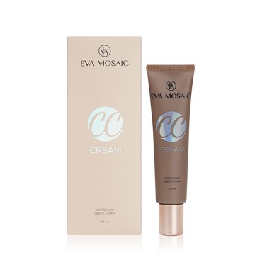 CC крем для лица Eva Mosaic Коррекция цвета кожи SPF 15 01 Фарфор 20мл