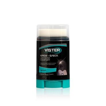 Крем Vister для обуви из гладкой кожи " COMFORT " , Черный 50мл
