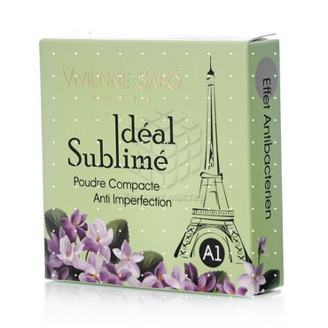 Компактная пудра Vivienne Sabo Ideal Sublime против изъянов кожи А1 Светлый телесный 11г