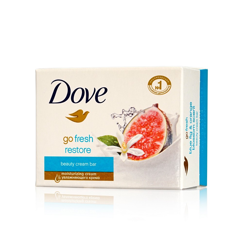 

Туалетное крем - мыло Dove " инжир и лепестки апельсина " 100г