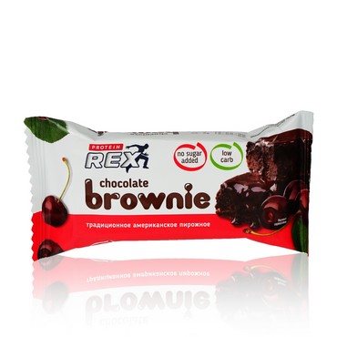 Пирожное Protein Rex Brownie " Вишневое " 50г