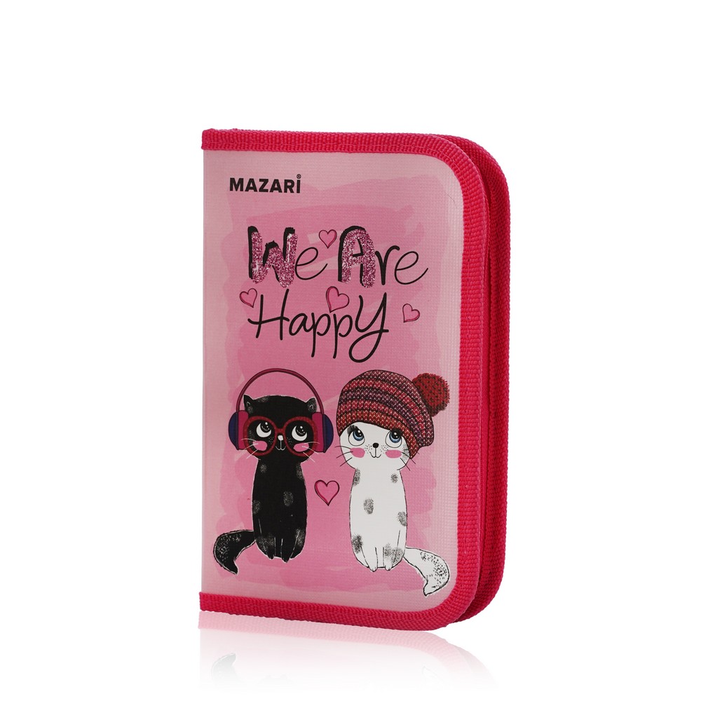 

Пенал - книжка Mazari " Girl cats " односекционный