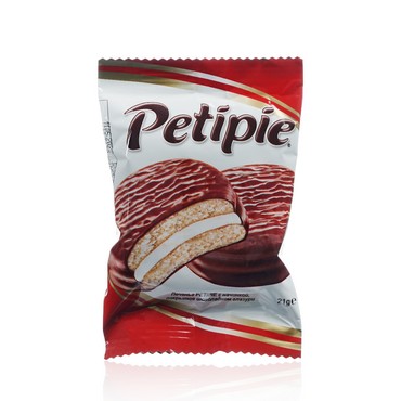 Печенье Petipie в шоколадной глазури, с начинкой 21г