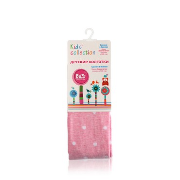 Детские колготки Красная ветка Kids Collection с-1814 " В горошек " Розовый р.104-110 (16)