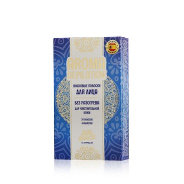 Восковые полоски Carelax Silk Touch для депиляции для лица " Aroma Depilation " 20шт