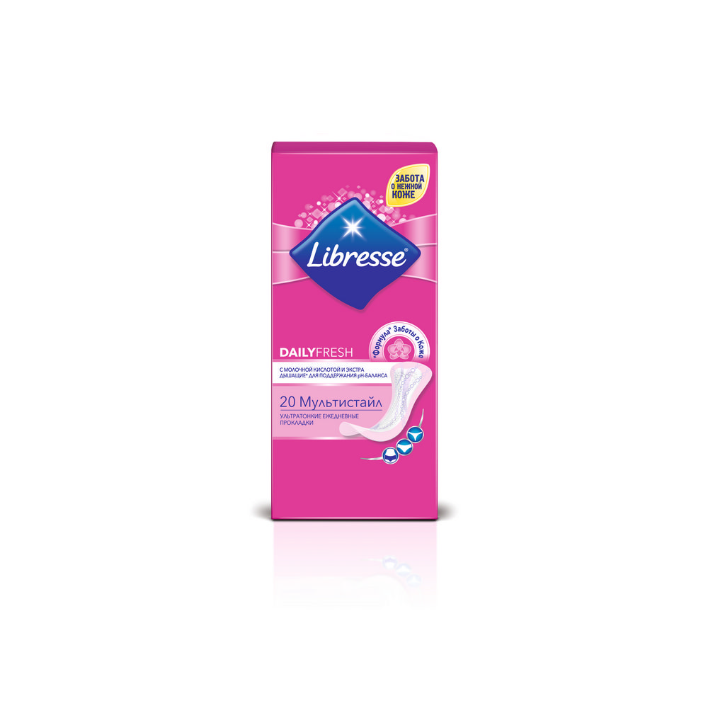 

Ежедневные прокладки Libresse Dailyfresh женские мультиформ 20шт