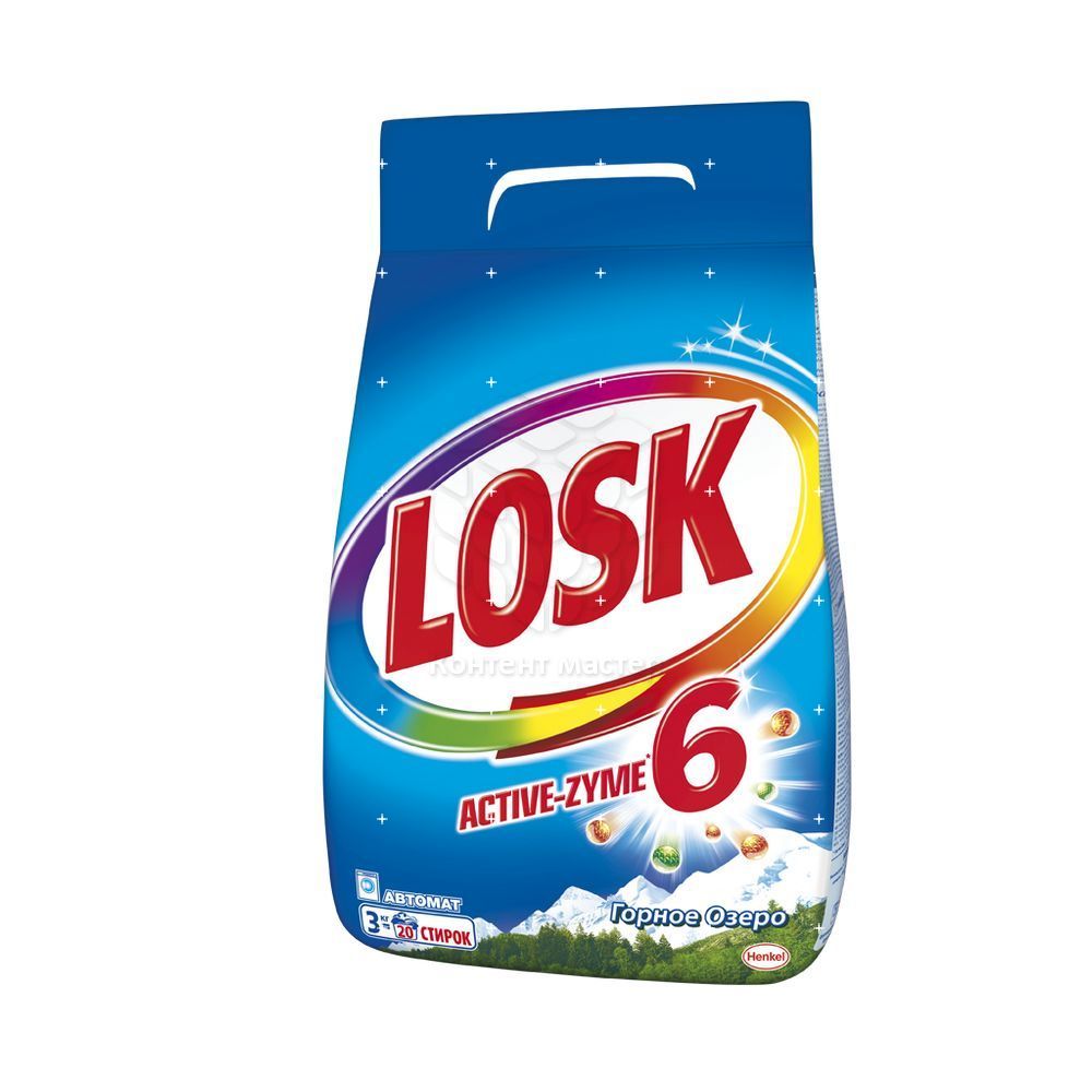 

Порошок для стирки Losk " Горное озеро " автомат 3кг