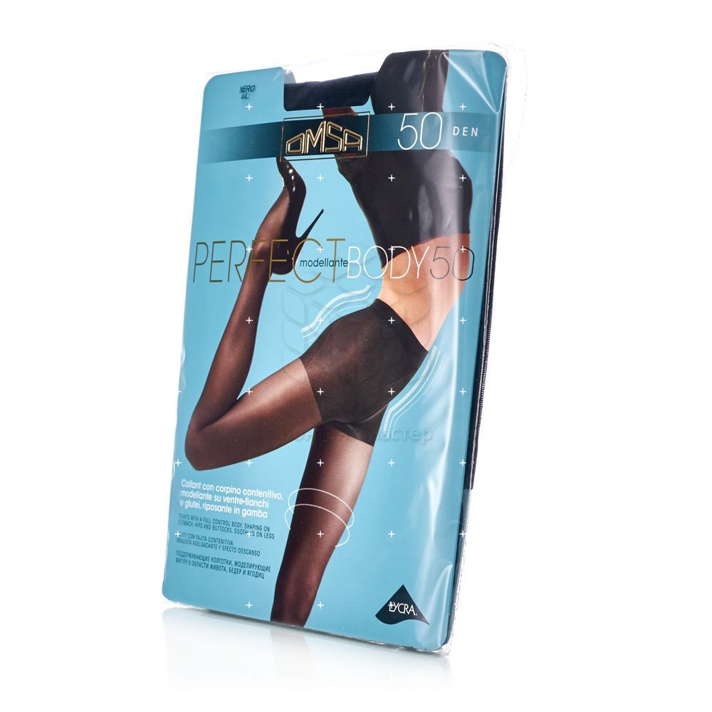 

Женские колготки Omsa Perfect Body 50den Nero 4 размер