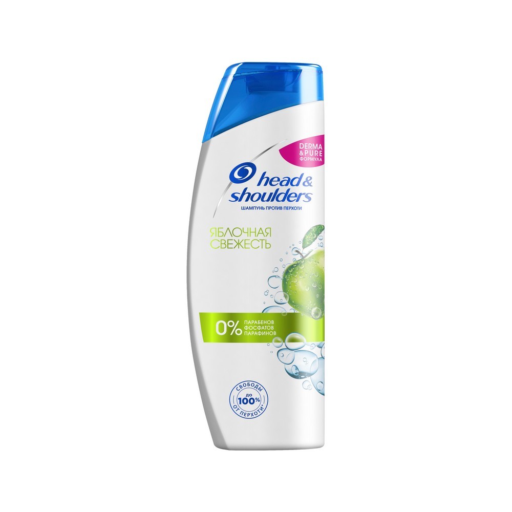 

Шампунь Head and Shoulders Яблочная свежесть для волос против перхоти 400мл