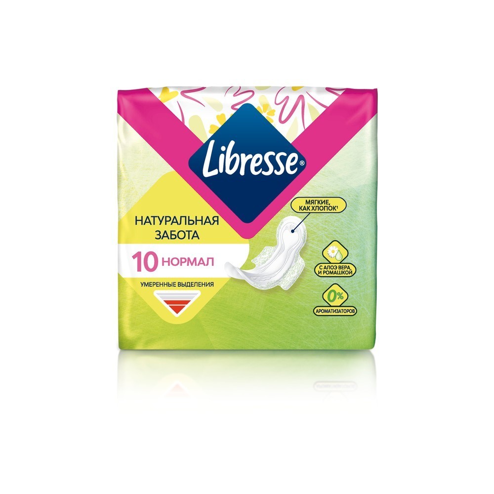 

Прокладки гигиенические Libresse Natural Care Ultra Normal 10шт