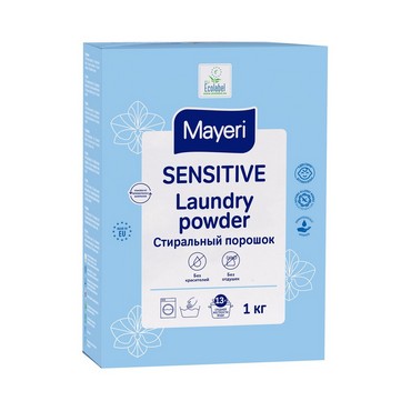 Стиральный порошок для белого и цветного белья Mayeri Sensitive 1кг
