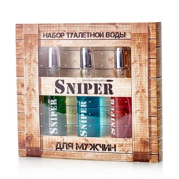 Мужская талетная вода Ponti Parfum " Sniper " 3*20мл