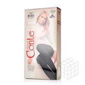 Женские колготки Conte Cotton 250den Nero 3 размер