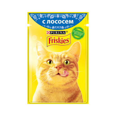 Влажный корм для кошек Friskies с лососем в подливе 85г