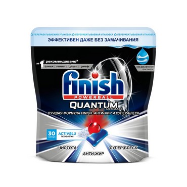 Капсулы для посудомоечных машин Finish Quantum Ultimate 30шт