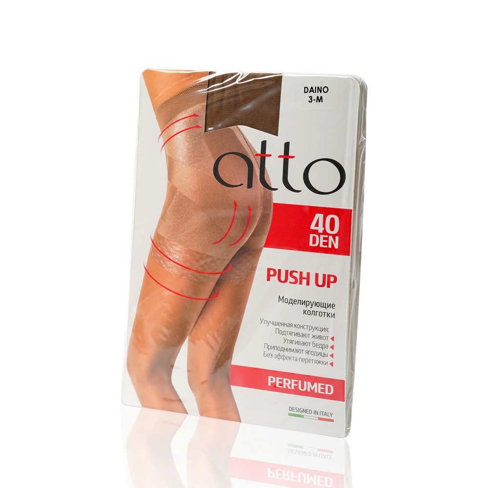 

Женские моделирующие колготки Atto Push Up 40den Daino 3 размер