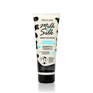 Шампунь для волос Delicare Milk & Silk " питание " 250мл