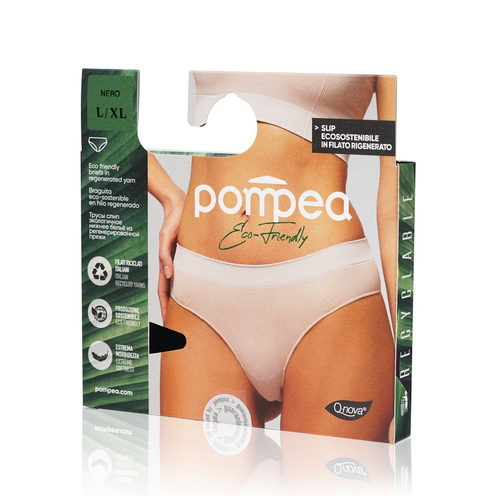 

Женские трусы Pompea Eco Friendly Slip , Nero , L/XL