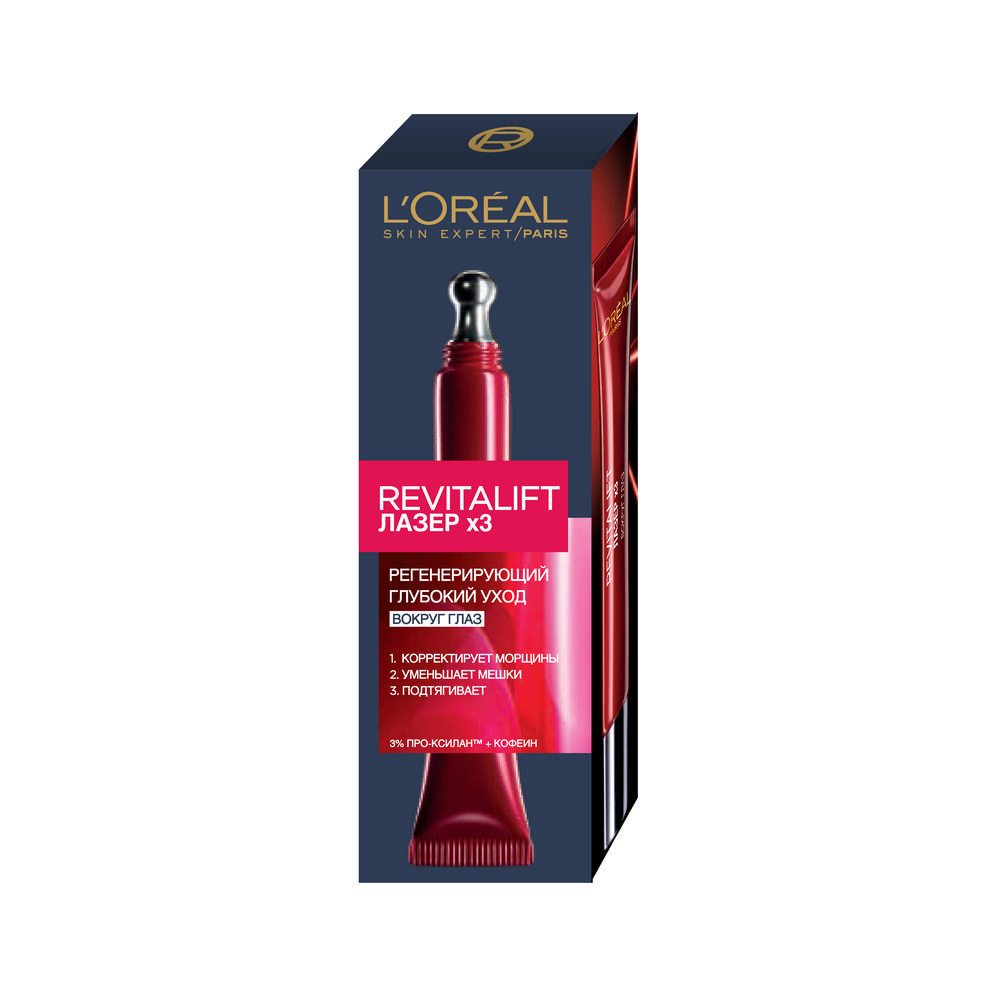 Крем для кожи вокруг глаз L`Oreal Paris Revitalift Лазер х3 регенерирующий 15мл