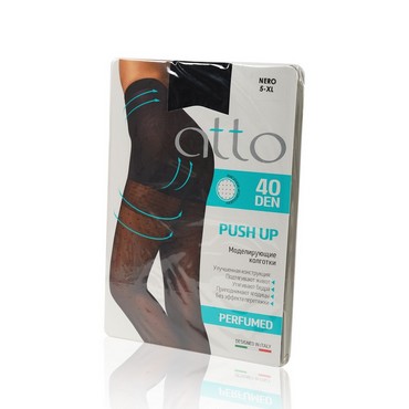 Женские моделирующие колготки Atto Push Up " Mademoiselle " 40den Nero 5 размер