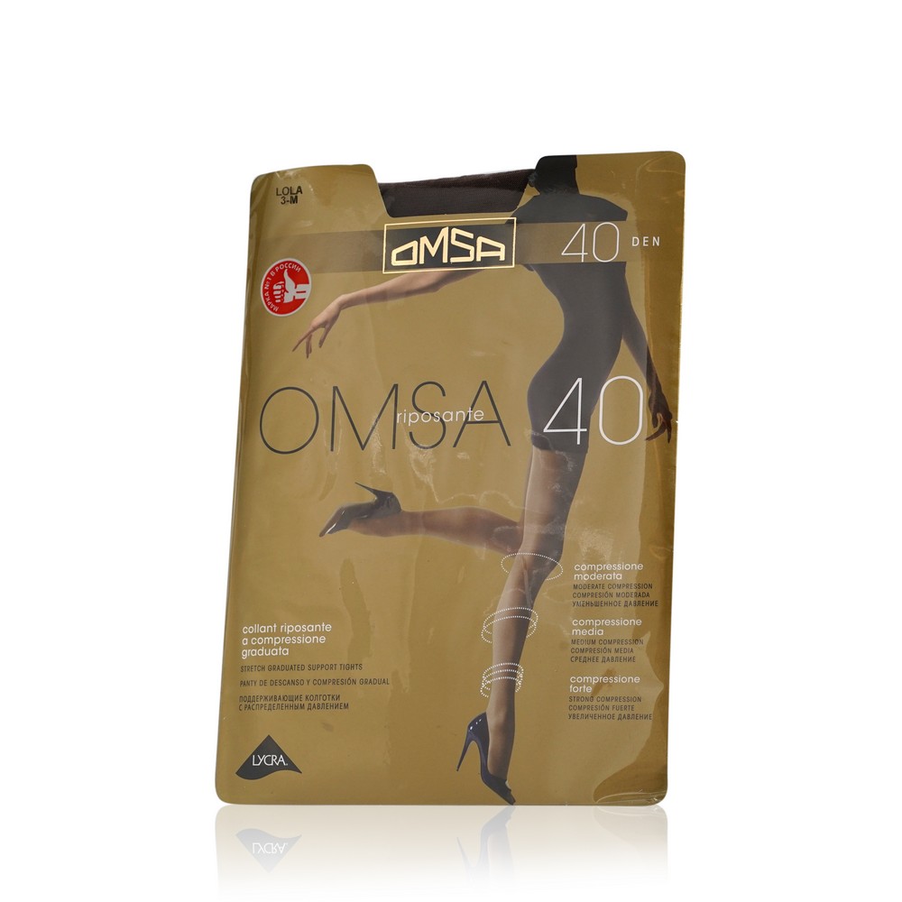 

Женские колготки Omsa Riposante 40den lola 3 размер 3 размер