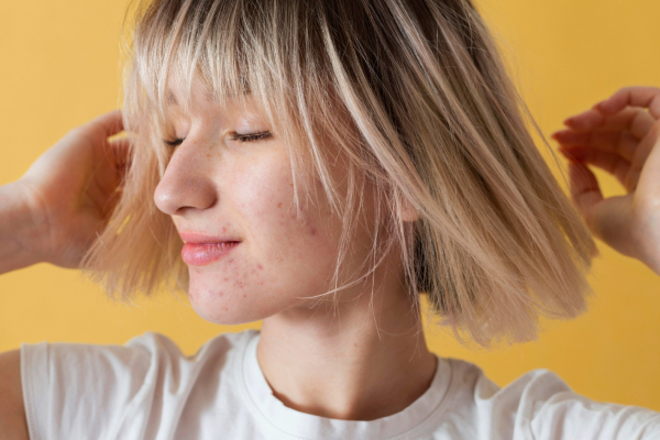 Хитрости визажистов: как отвлечь внимание от акне и сделать акцент на глазах.