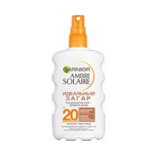Спрей Garnier Ambre Solaire " Идеальный загар " солнцезащитный для тела SPF 20 200мл