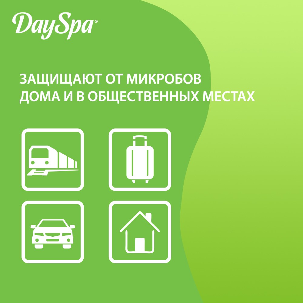 Влажные салфетки Day Spa антибактериальные 