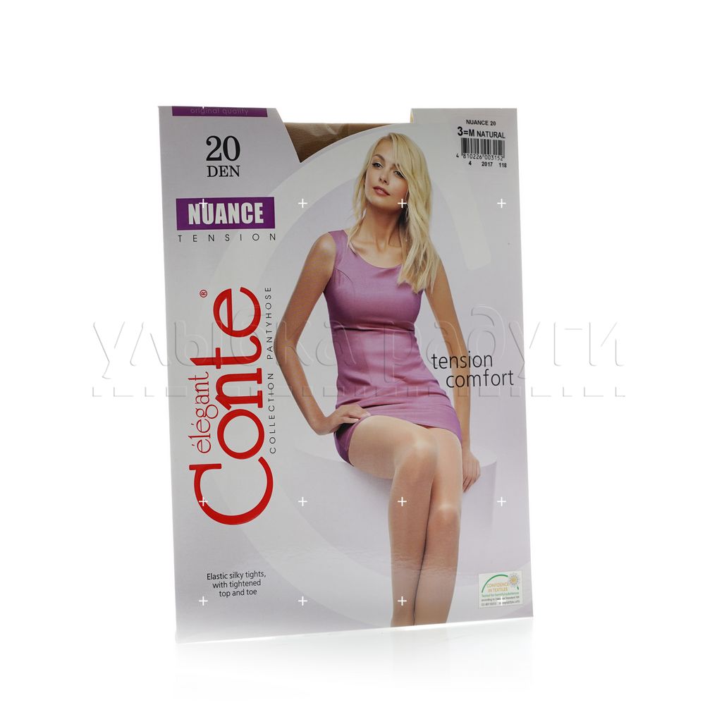 

Женские колготки Conte Nuance 20den Natural 3 размер