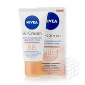 Увлажняющий BB крем Nivea Идеальная Кожа для лица 5 в 1 , Светло-бежевый 50мл