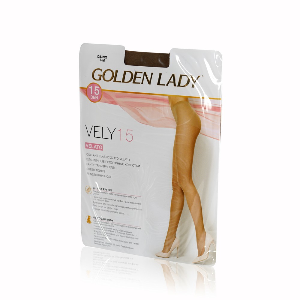 

Женские колготки Golden Lady Vely 15den Daino 3 размер