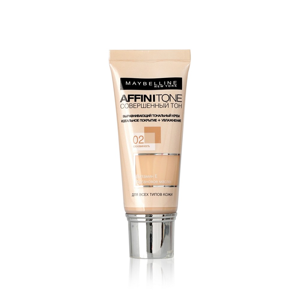 

Тональный крем Maybelline New York Affinitone для лица 02 Слоновая кость 30мл